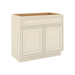 J&K Pearl Glazed H9 Vanity Base Sink Door/False Drawer 36" W x 33" H x 21" D