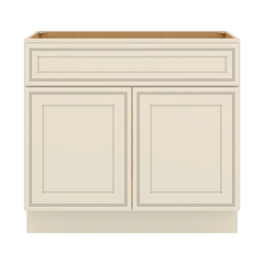 J&K Pearl Glazed H9 Vanity Base Sink Door/False Drawer 36" W x 33" H x 21" D