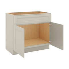 J&K Pebble B6 Vanity Base Sink Door/False Drawer 36" W x 33" H x 21" D