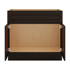 J&K Espresso K8 Vanity Base Sink Door/False Drawer 36" W x 33" H x 21" D