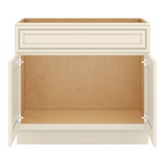 J&K Pearl Glazed H9 Vanity Base Sink Door/False Drawer 36" W x 33" H x 21" D