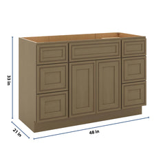 J&K Hazel H8 Vanity Sink Combo 48" W x 33" H x 21" D