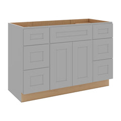 J&K Castle Grey S5 Vanity Sink Combo 48" W x 33" H x 21" D