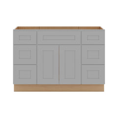 J&K Castle Grey S5 Vanity Sink Combo 48" W x 33" H x 21" D
