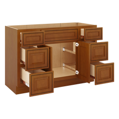 J&K Mocha Glazed K10 Vanity Sink Combo 48" W x 33" H x 21" D