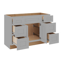 J&K Castle Grey S5 Vanity Sink Combo 48" W x 33" H x 21" D