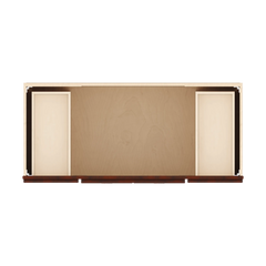 J&K Mahogany J5 Vanity Sink Combo 48" W x 33" H x 21" D