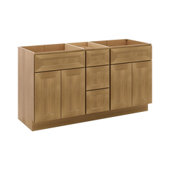 J&K Butterscotch B8 Vanity Sink Combo 60" W x 33" H x 21" D