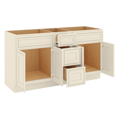 J&K Pearl Glazed H9 Vanity Sink Combo 60" W x 33" H x 21" D