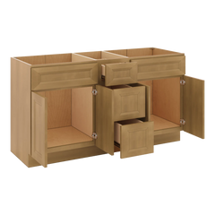 J&K Butterscotch B8 Vanity Sink Combo 60" W x 33" H x 21" D