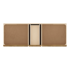 J&K Butterscotch B8 Vanity Sink Combo 60" W x 33" H x 21" D