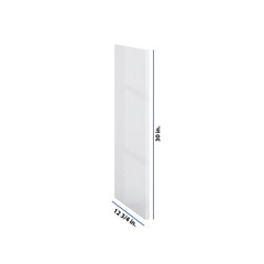 Modernform Cabinet Gloss White 3/4" W X 30" H X 12 3/4" D Wall End Panel