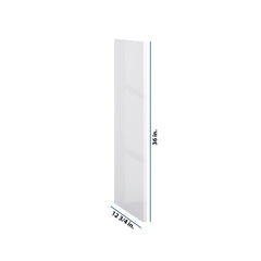 Modernform Cabinet Gloss White 3/4" W X 36" H X 12 3/4" D Wall End Panel