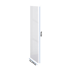 Modernform Cabinet Gloss White 3/4" W X 42" H X 12 3/4" D Wall End Panel