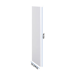 Modernform Cabinet Matte White 3/4" W X 42" H X 12 3/4" D Wall End Panel