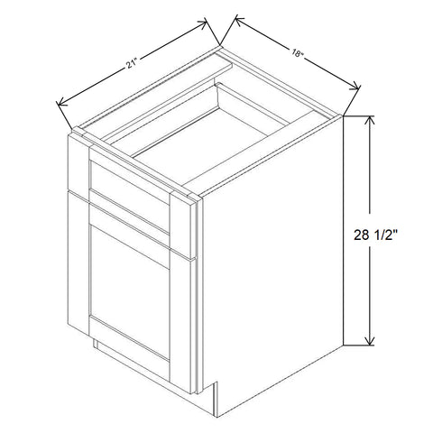 Fabuwood Allure Fusion Dove 18"W File Base Drawer