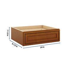 J&K Mocha Glazed K10 24" W x 7-1/2" H or 8-1/2" H Knee Drawer