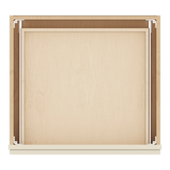 J&K Pearl Glazed H9 24" W x 7-1/2" H or 8-1/2" H Knee Drawer