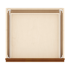 J&K Mocha Glazed K10 24" W x 7-1/2" H or 8-1/2" H Knee Drawer