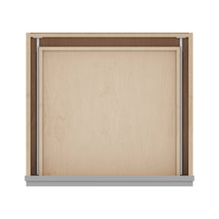 J&K Castle Grey S5 24" W x 7-1/2" H or 8-1/2" H Knee Drawer