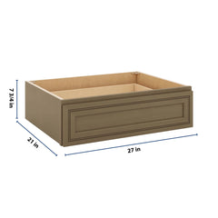 J&K Hazel H8 27" W x 7-1/2" H or 8-1/2" H Knee Drawer