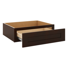 J&K Java Coffee S1 27" W x 7-1/2" H or 8-1/2" H Knee Drawer