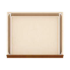 J&K Mocha Glazed K10 27" W x 7-1/2" H or 8-1/2" H Knee Drawer