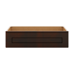 J&K Java Coffee S1 30" W x 7-1/2" H or 8-1/2" H Knee Drawer