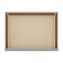 J&K Castle Grey S5 30" W x 7-1/2" H or 8-1/2" H Knee Drawer