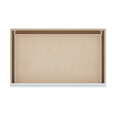 J&K White Shaker S8 36" W x 7-1/2" H or 8-1/2" H Knee Drawer
