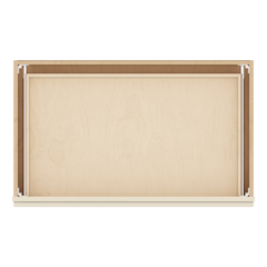 J&K Pearl Glazed H9 36" W x 7-1/2" H or 8-1/2" H Knee Drawer
