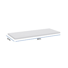 Modernform Cabinet Matte White 30" W X 3/4" H X 12" D Floating Shelf