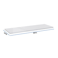 Modernform Cabinet Gloss White 36" W X 3/4" H X 12" D Floating Shelf