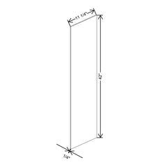 CNC Concord Elegant Smoky Grey 1/4" W X 42" H Finished Skin