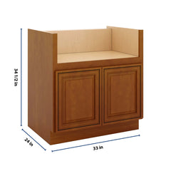 J&K Mocha Glazed K10 Base Farm Sink - 33" W