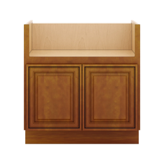 J&K Mocha Glazed K10 Base Farm Sink - 33" W