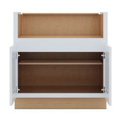 J&K White Shaker S8 Base Farm Sink - 33" W