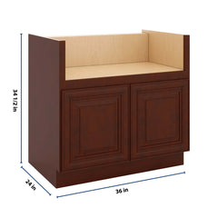 J&K Mahogany J5 Base Farm Sink - 36" W