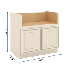J&K Pearl Glazed H9 Base Farm Sink - 36" W