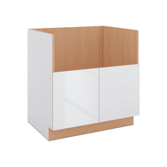 Modernform Cabinet Gloss White 33" W X 34 1/2" H X 24" D Farm Sink Base Cabinet