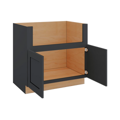 Modernform Cabinet Onyx Black Shaker 36" W X 34 1/2" H X 24" D Farm Sink Base Cabinet