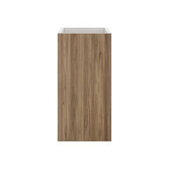 Modernform Cabinet Walnut 12" W X 24" H X 21" D Vanity Floating Full Height Single Door Cabinet
