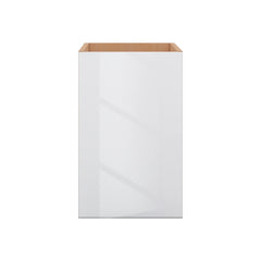 Modernform Cabinet Gloss White 15" W X 24" H X 21" D Vanity Floating Full Height Single Door Cabinet