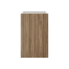 Modernform Cabinet Walnut 15" W X 24" H X 21" D Vanity Floating Full Height Single Door Cabinet
