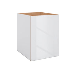 Modernform Cabinet Gloss White 18" W X 24" H X 21" D Vanity Floating Full Height Single Door Cabinet