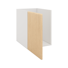 Modernform Cabinet Natural Oak 18" W X 24" H X 21" D Vanity Floating Full Height Single Door Cabinet
