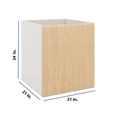 Modernform Cabinet Natural Oak 21" W X 24" H X 21" D Vanity Floating Full Height Single Door Cabinet