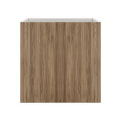 Modernform Cabinet Walnut 24" W X 24" H X 21" D Vanity Floating Full Height Double Door Cabinet