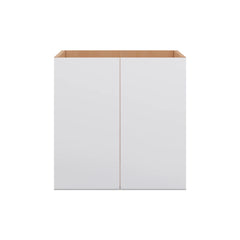 Modernform Cabinet Matte White 24" W X 24" H X 21" D Vanity Floating Full Height Double Door Cabinet