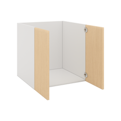Modernform Cabinet Natural Oak 24" W X 24" H X 21" D Vanity Floating Full Height Double Door Cabinet